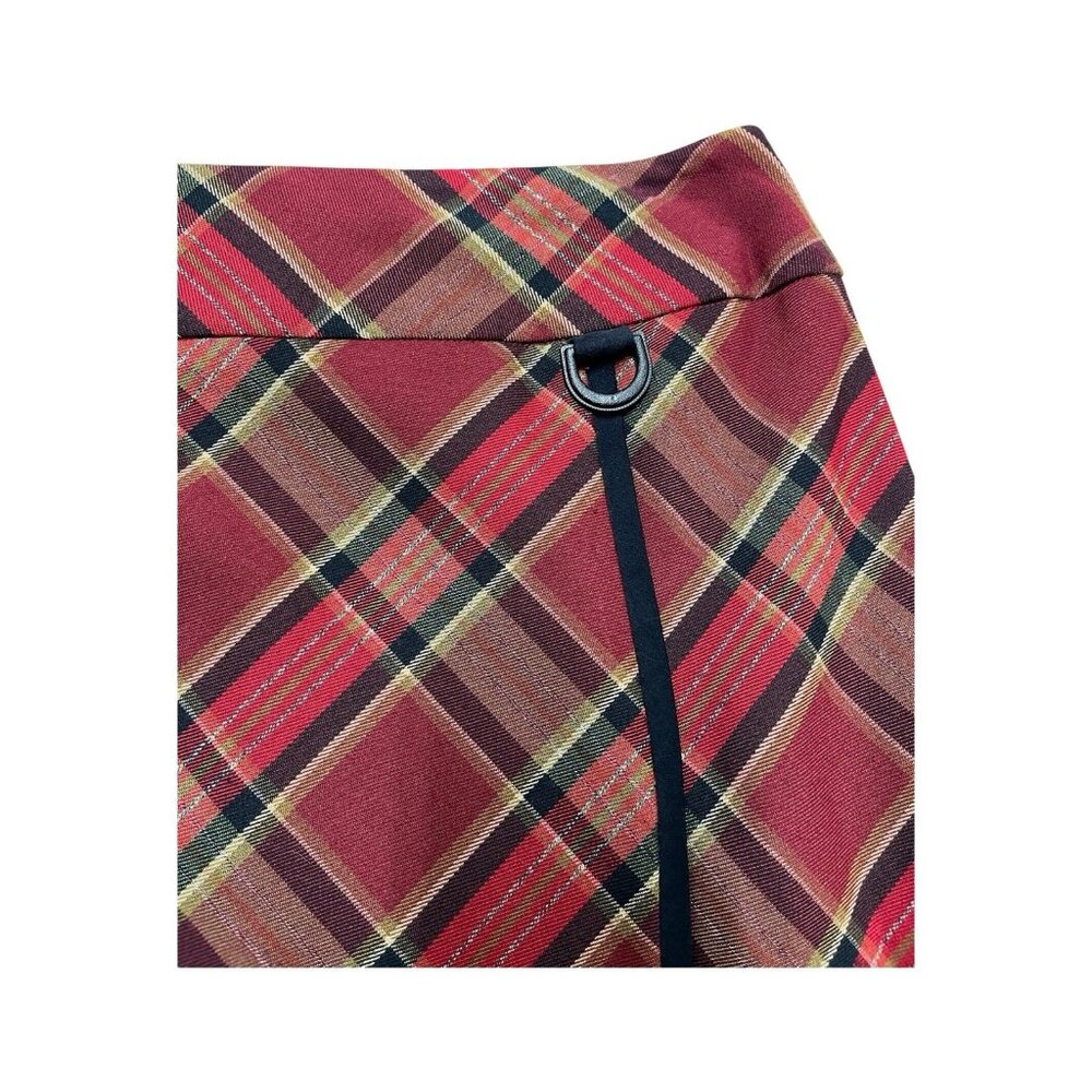 Vintage Y2K Requirements Skirt Women 6 Burgundy Plaid Maxi Preppy Dark Academia - Picture 3 of 11